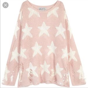 Wildfox Destroyed Star Sweater
